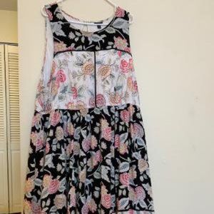 Torrid Tierd Midi Dress, Floral 5X